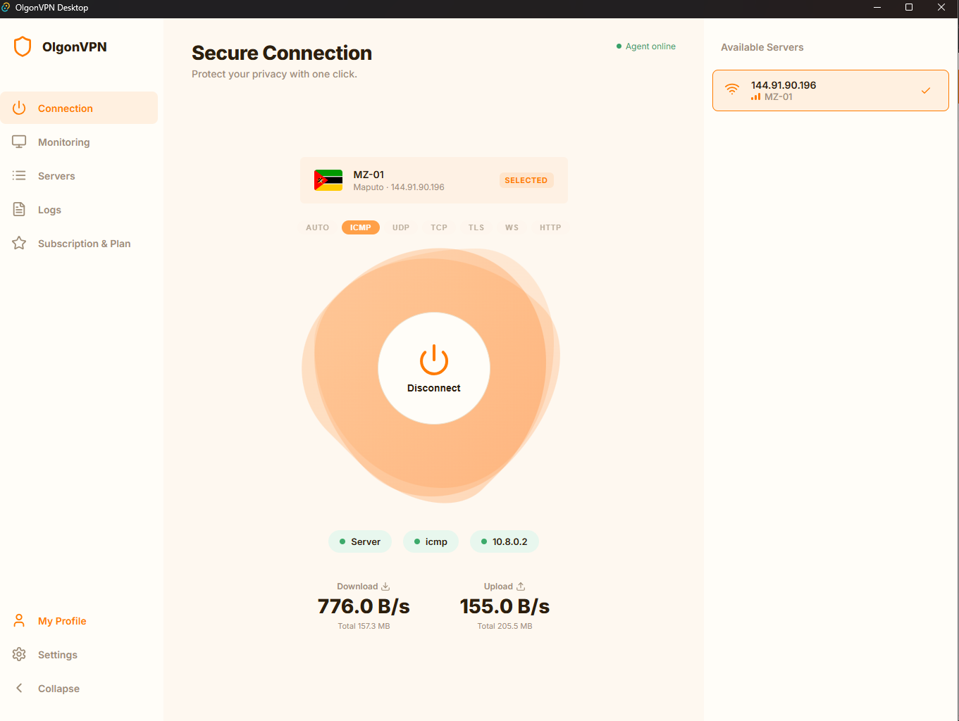 OlgonVPN Desktop App
